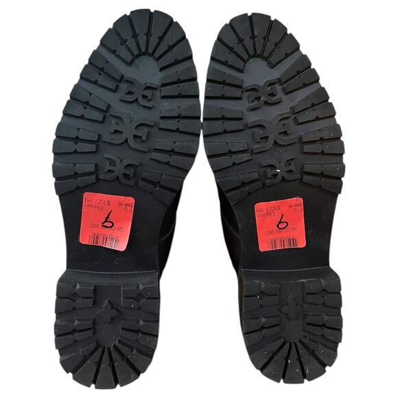 NEW Sam Edelman Black Jalissa Boots Water Resistant Chunky Heel Zipper Women's 9 - Picture 7 of 8